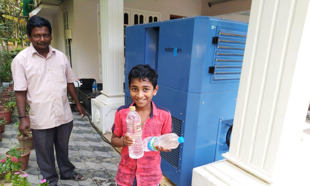 After Devastation From Monsoons, Watergen Provides Water From The Air in India