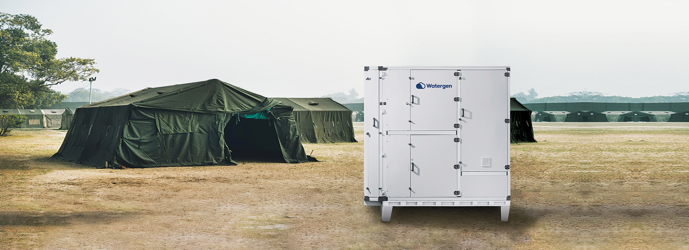Gen-L in a temporary army camp